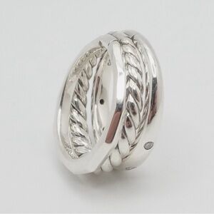 David Yurman stax sterling silver cable ring